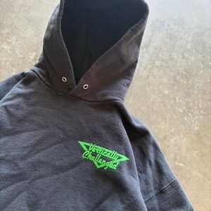 Vintage Vertically Challenged hoodie Measure 24x24